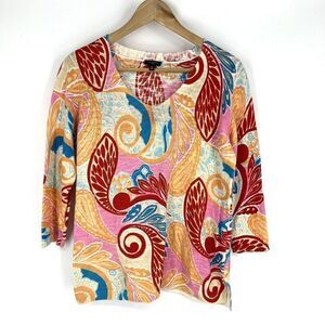 Talbots Multicolor V-Neck Sweater